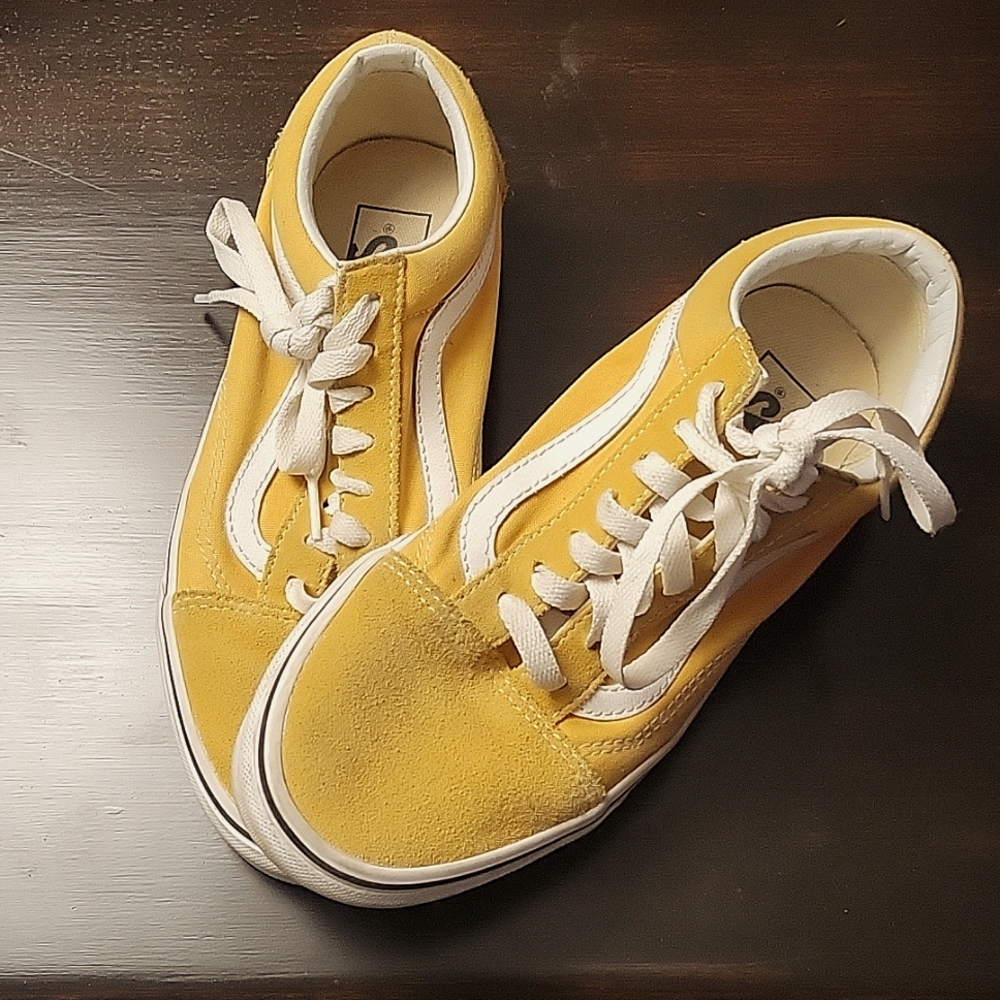 Yellow old school vans